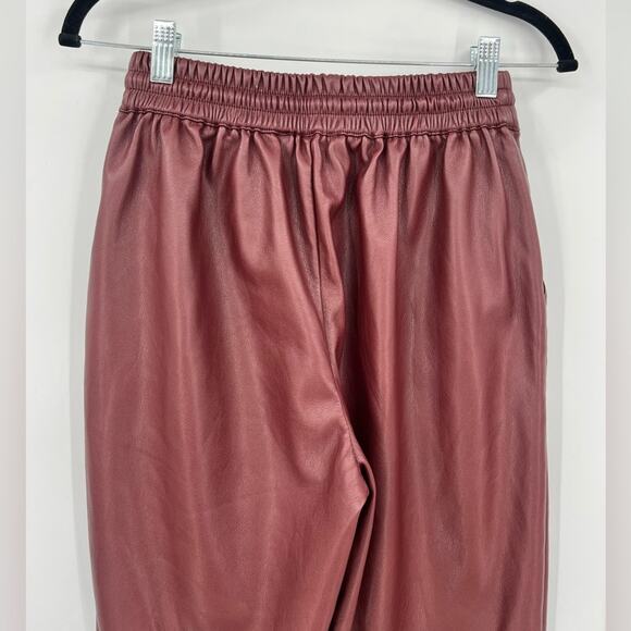 Marc New York Andrew Marc Faux Leather Pant Drawstring Full Control Waistband XS - Picture 5 of 11